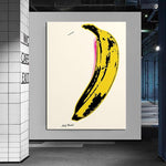 Ζωγραφισμένη στο χέρι μπανάνα Andy Warhol Διακόσμηση Ποπ Αρτ Ελαιογραφίες Διακόσμηση καμβά