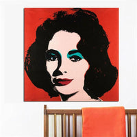 Hânskildere Andy Warhol Karakter Damesportret Hânskildere oaljeskilderijen Muorkeunst Canvas Decors