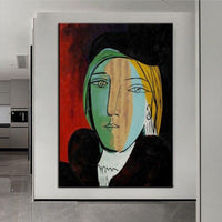 Hoso-doko hoso-doko vita amin'ny tanana Picasso figures Abstract Art Canvas Painting Nordic Decors