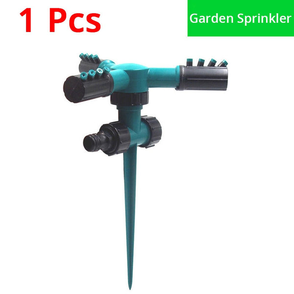 Garden Sprinkler Automatic Watering Grass Lawn 360 Degree Sprayer Irrigation Water Sprinkler 3 Rotary Nozzle Gardening Tools