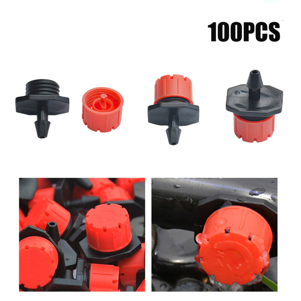 100pcs/lot Automatic Watering Drippers Adjustable Drip Watering Irrigation System Sprinklers Garden Sprayer Micro Drip Dropper