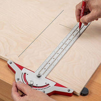 Unelte pentru prelucrarea lemnului Regulă de margine pentru lucrătorii lemnului 0-70° Raportor reglabil Găsitor de unghi Instrumente de măsurare Instrumente pentru tâmplărie