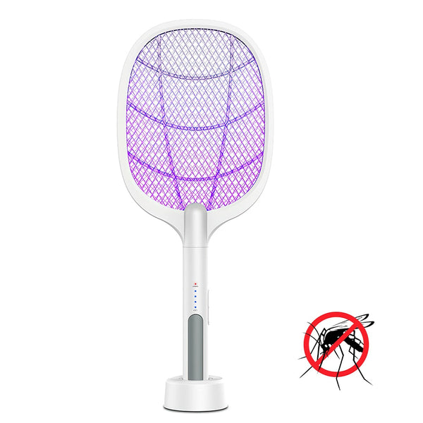 Electric Fly Swatter Racket Kills Electric Mosquito USB Rechargeable 3000V Electric Bug Zapper Summer Household Insect Killer