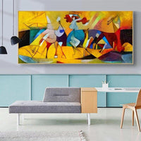Pintado a mano Vasily Kandinsky pinturas al óleo famosas arte de la pared decoración de la habitación pinturas
