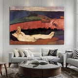 Hand Painted Art Oil Painting Paul Gauguin Lost his virginity Impressionism People Abstract Room Decors