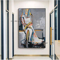 Hand Painted Modern abstract Figures Art picasso Body Nude Wall Canvas Oil Paintings Drawing Decoration