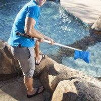 Neteja de neteja de piscines Eina professional Xarxa de malla de salvament Skimmer per a piscines Bossa de recollida de fulles Accessori per a netejadors de piscines exteriors per a la llar