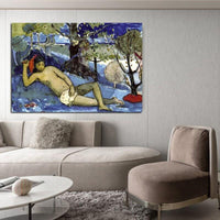 Paul Gauguin Hand Painted Oil Painting Beautiful Queen Abstract People Landscape Classic Retro Decor