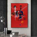 Håndmalet Wassily Kandinsky abstrakt lærredskunst lærred oliemalerier vægge