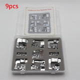 6/7/9/15pcs Sewing Machine Supplies Presser Foot with Box Hem Feet Spare Parts Sewing Machine Accessories for Brother Singer