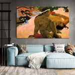 Hand Painted Art Oil Painting Paul Gauguin What! Are you jealous? Impressionism People Abstract Room Decors