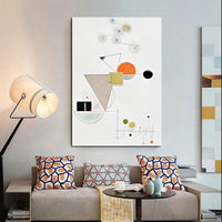Moderne Wassily Kandinsky Håndmalet Modern Simple Art Oil Paintingss