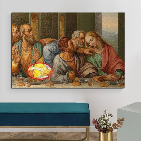 Hand Painted Oil Paintings Leonardo da Vinci The Last Supper Wall Art for Home