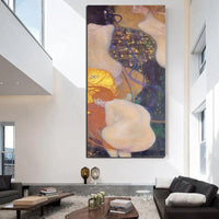 ʻO Gustav Klimt Goldfish Aila pena i pena ʻia ma ka canvass