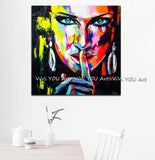 Nielly Style Francoise Hand Painted Pop Art Marilyn Monroe Kinfe Face painting Modern Canvas Painting Wall Art pictures