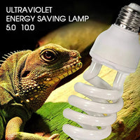 Lampă UV pentru reptile 5.0 10.0 UVB Lampă țestoasă șopârlă Lumină de încălzire cu calciu 220V 13W Lumină pentru animale de companie pentru Lguane Amfibieni Reptile