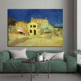 Handmålade Van Gogh berömda Arles hus oljemålningar Canvas väggdekoration