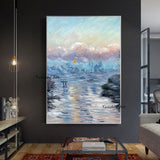 Hand Painted Oil Painting Claude Monet Landscape Abstract Mpression Famous Arts Room Decoration