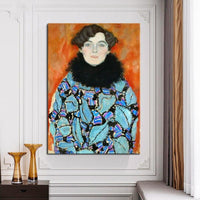 Ručno oslikana klasična apstraktna uljana slika Gustav Klimt Johanna Stodd Moderna umjetnost
