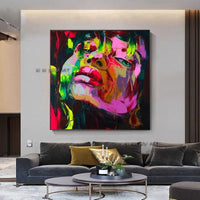 Hand Painted Modern Abstract Fine Art Francoise Nielly Style Artwork Canvas Painting Art