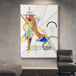 Rankomis tapyti aliejiniai paveikslai Sienų menas Wassily Kandinsky Įžymus abstraktus