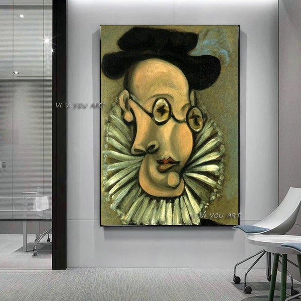 Hand Painted Wall Art Picasso Famous Abstract male