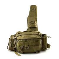 Bolsa de equipamento de pesca com cinto ajustável pano Oxford acampamento ao ar livre mochilas de cintura mochila montanhismo pochete