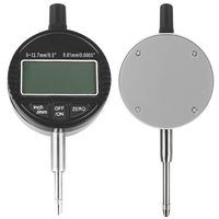 0-12.7mm/0.5 inch Digital Dial Indicator Measuring Instruments Precise 0.01mm Resolution Indicator Meter Measuring Probes Gauge