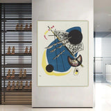 Rankomis tapyti aliejiniai paveikslai Wassily Kandinsky darbai Tapyba drobė Abstraktaus meno muziejus Sienų meno dekorai
