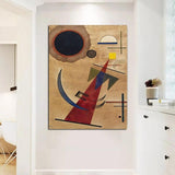 Hand Painted Oil Paintings Wall Art Vasily Kandinsky Rot in Spitzform Famous Paintings Decor