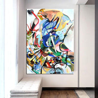 Handmålade Wassily Kandinsky abstrakt konst oljemålningar berömda presenter