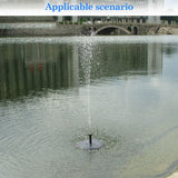Solarna fontana pumpa vrtni ukras ptica fontana za kupanje 10V 2.4W solarna ploča plutajuća pumpa za vodu za akvarij bazena za ribnjak