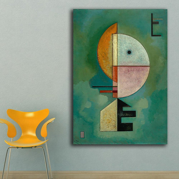 Hand Painted Abstracts Art Yellow Red Blue Wassily Kandinsky Oil Painting