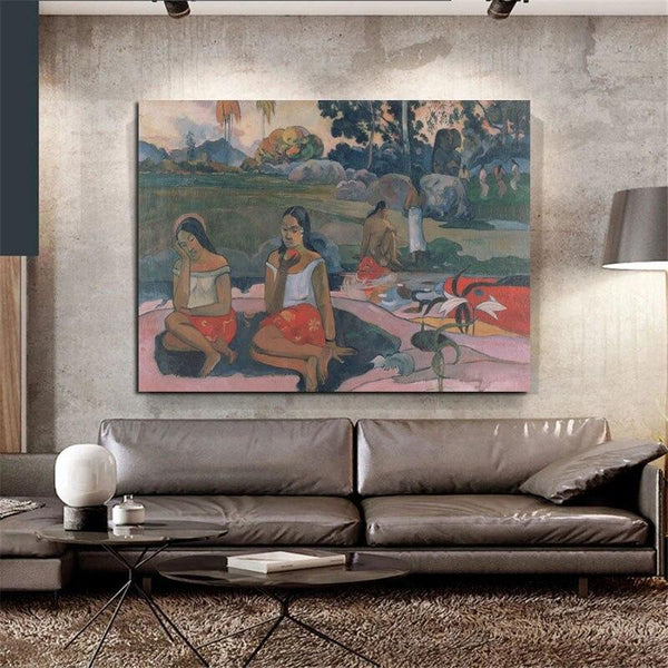 Paul Gauguin Hand Painted Oil Painting Holy Spring Sweet Dreams Figure Landscape Classic Retro Abstract