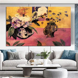 Hand Painted Oil Painting Paul Gauguin Still Life and Japanese Painting Nordic Abstract Retro