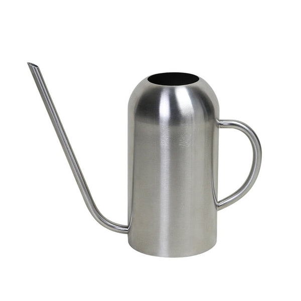 1500ML Stainless Steel Watering Can Household Pot Kettle Gardening Tools Long Mouth Watering Pot Sprinkling for Plant Flower