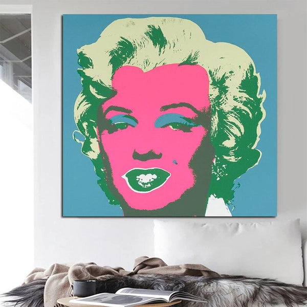 Hand Painted Andy Warhol Marilyn Monroe Art Hand Painted Oil Painting Canvass
