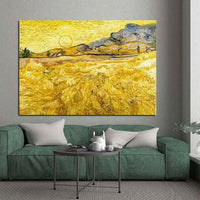 Hand Painted Van Gogh The Harvester in the Rye Oil Painting on Canvas Impressionist Wall Art