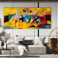 Pictură de mână Vasily Kandinsky Picturi celebre în ulei, artă de perete, picturi de decorare a camerei.