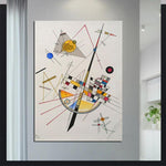 Wassily Kandinsky Doctrine Science Nova Methode Handgeschilderde olieverfschilderijen moderne abstracte muurkunst
