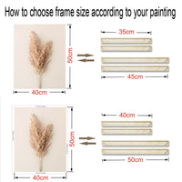 DIY Frame Canvas Frame Wooden Photo Oil Painting Canvas Diamond Painting