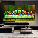 Da Vinci Μυστικός Δείπνος Ζωγραφισμένος στο χέρι Ρετρό Κλασικές Ελαιογραφίες Κλασική Τέχνη Καμβάς Χριστιανική Τέχνη τοίχου για το σπίτι