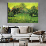 Hand Painted A park with weeping willows is a poets garden Oil Painting Van Gogh Famous Artworks Wall Art Nordic