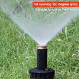 90-360 Gradi Pop Up Irrigatori Irrigazione del Giardino Irrigazione Testa Spruzzatore Regolabile Automatico Irrigazione Agricola Ugello di Spruzzo