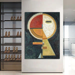 Wassily Kandinsky, famós, pintat a mà d'art de paret abstracte abstracte vintage