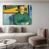 Paul Gauguin Hand Painted Oil Painting Mrs. Lu Lan Abstract People Nordic Classic Retro Room Decor