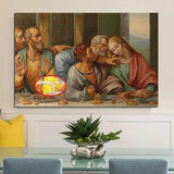 Hand Painted Oil Paintings Leonardo da Vinci The Last Supper Wall Art for Home