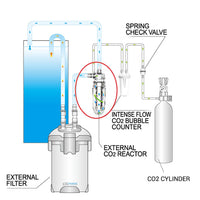Aquarium CO2 Diffusor Externer Zerstäuber Externer Turbinentyp Reaktorzerstäuber für Pflanzen Aquarium Aquarium Zubehör