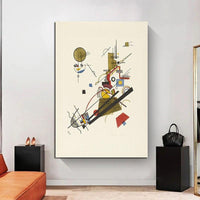 Arte Moderna Pintada à Mão Abstrata Wassily Kandinsky Canvas Wall Art Room
