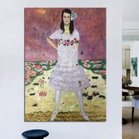 Χειροποίητη Σειρά Πίνακας Κλασικής Πίνακας με Ελαιογραφίες Παγκόσμιας Διάσημης Πίνακας Κλασικού Madan Primavisi Gustav Klimt